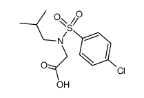 N-Isobutyl-N-(4-chlor-benzolsulfonyl)-aminoessigsaeure结构式