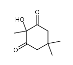 2-hydroxy-2,5,5-trimethyl-cyclohexane-1,3-dione结构式