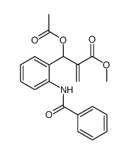 methyl-3-acetoxy-3-(2-benzamidophenyl)-2-methylenepropanoate结构式