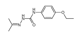 aceton-[4-(4-ethoxy-phenyl)-semicarbazone] Structure