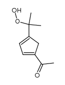 [4-(1-hydroperoxy-1-methylethyl)-1,3-cyclopentadien-1-yl]-1-ethanone结构式