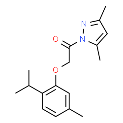 1-[(2-isopropyl-5-methylphenoxy)acetyl]-3,5-dimethyl-1H-pyrazole picture