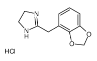 2-(1,3-benzodioxol-4-ylmethyl)-4,5-dihydro-1H-imidazole,hydrochloride Structure