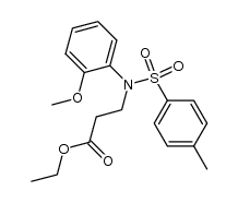 ethyl β-(N-tosyl-o-anisidino)propionate Structure
