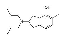 2-(dipropylamino)-5-methyl-2,3-dihydro-1H-inden-4-ol结构式