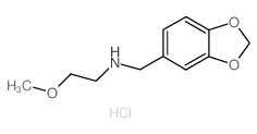 Benzo[1,3]dioxol-5-ylmethyl-(2-methoxy-ethyl)-amine hydrochloride Structure