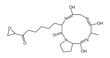 9-methyl-3-[6-(oxiran-2-yl)-6-oxohexyl]-1,4,7,10-tetrazabicyclo[10.3.0]pentadecane-2,5,8,11-tetrone结构式