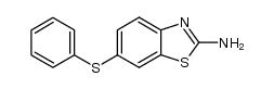 2-amino-6-phenylthiobenzothiazole结构式
