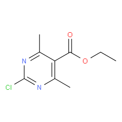 2-氯-4,6-二甲基嘧啶-5-羧酸乙酯结构式