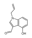 4-hydroxy-1-prop-2-enylindole-3-carbaldehyde结构式