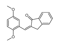 2-[(2,5-dimethoxyphenyl)methylidene]-3H-inden-1-one Structure