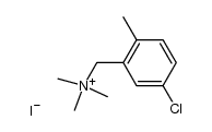 Trimethyl-[5-chlor-2-methyl-benzyl]-ammonium-Iodid结构式