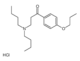 3-(dibutylamino)-1-(4-propoxyphenyl)propan-1-one,hydrochloride Structure