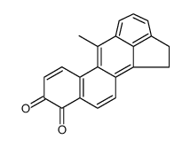 6-methyl-1,2-dihydrobenzo[j]aceanthrylene-9,10-dione结构式