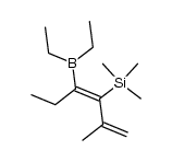 (Z)-4-(diethylboryl)-2-methyl-3-(trimethylsilyl)-1,3-hexadiene Structure