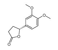 (R)-5-(3,4-Dimethoxy-phenyl)-dihydro-furan-2-one结构式