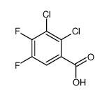 2,3-dichloro-4,5-difluorobenzoic acid Structure