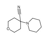 4-(Piperidin-1-yl)tetrahydro-2H-pyran-4-carbonitrile结构式