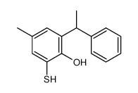 4-methyl-2-(1-phenylethyl)-6-sulfanylphenol Structure
