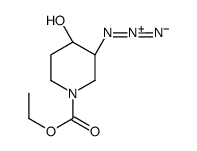 (3S,4S)-ethyl 3-azido-4-hydroxypiperidine-1-carboxylate Structure