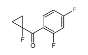 Methanone, (2,4-difluorophenyl)(1-fluorocyclopropyl)- (9CI)结构式