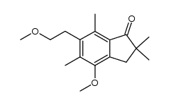 4-Methoxy-6-β-methoxyethyl-2,2,5,7-tetramethylindan-1-one Structure