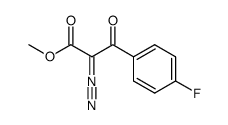 methyl 2-diazo-3-(4-fluorophenyl)-3-oxopropanoate结构式