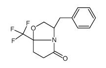 (3R)-3-Benzyl-7a-(trifluoromethyl)tetrahydropyrrolo[2,1-b]oxazol-5(6H)-one Structure