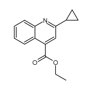 2-Cyclopropyl-4-ethoxycarbonylquinoline结构式