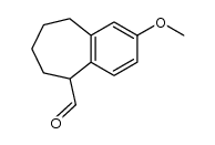 2-methoxy-5-formyl-6,7,8,9-tetrahydro-5H-benzocycloheptene Structure