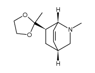 2-methyl-7anti-(2-methyl-[1,3]dioxolan-2-yl)-2-aza-bicyclo[2.2.2]oct-5-ene结构式