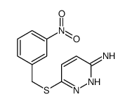 6-[(3-nitrophenyl)methylsulfanyl]pyridazin-3-amine Structure