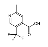 2-甲基-5-(三氟甲基)异烟酸结构式