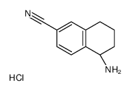 (S)-5-氨基-5,6,7,8-四氢萘-2-甲腈结构式