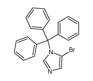 5-bromo-1-tritylimidazole Structure