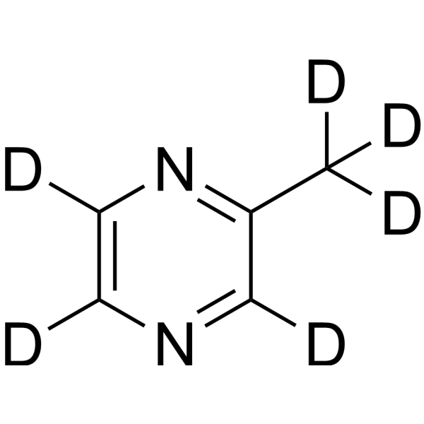 2-Methylpyrazine-d6 Structure