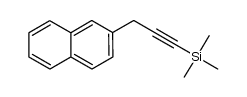 trimethyl(3-(naphthalen-2-yl)prop-1-yn-1-yl)silane Structure