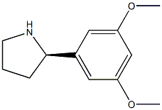 (2R)-2-(3,5-DIMETHOXYPHENYL)PYRROLIDINE Structure