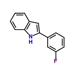 2-(3-Fluorophenyl)-1H-indole结构式