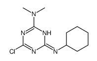 6-chloro-4-N-cyclohexyl-2-N,2-N-dimethyl-1,3,5-triazine-2,4-diamine结构式