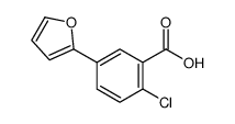 2-chloro-5-(furan-2-yl)benzoic acid结构式