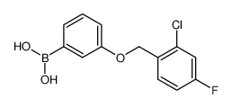 (3-((2-CHLORO-4-FLUOROBENZYL)OXY)PHENYL)BORONIC ACID structure