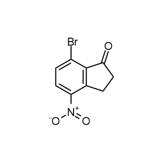 7-Bromo-4-nitro-2,3-dihydro-1H-inden-1-one Structure