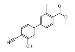 methyl 4-(4-cyano-3-hydroxyphenyl)-2-fluorobenzoate结构式