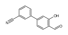 3-(4-formyl-3-hydroxyphenyl)benzonitrile Structure