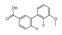 4-fluoro-3-(2-fluoro-3-methoxyphenyl)benzoic acid结构式