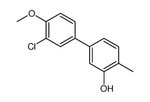 5-(3-chloro-4-methoxyphenyl)-2-methylphenol结构式