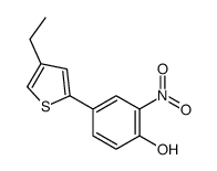 4-(4-ethylthiophen-2-yl)-2-nitrophenol Structure