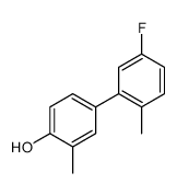 4-(5-fluoro-2-methylphenyl)-2-methylphenol结构式