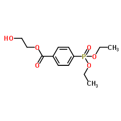 2-HYDROXYETHYL-4-DIETHYLPHOSPHONOBENZOATE Structure